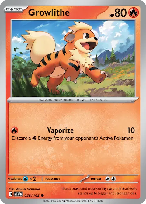 Growlithe, 151 058/165