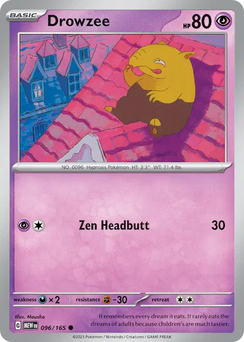 Drowzee, 151 096/165