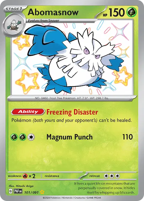 Abomasnow, Paldean Fates 101/091