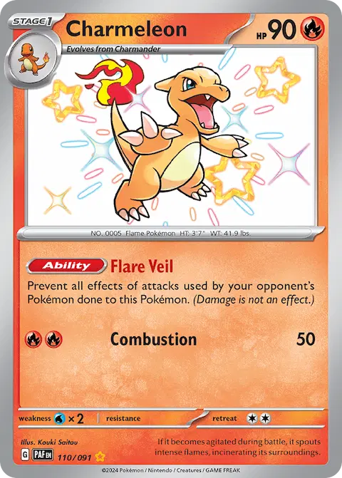 Charmeleon, Paldean Fates 110/091