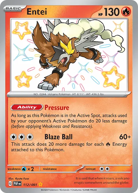 Entei, Paldean Fates 112/091