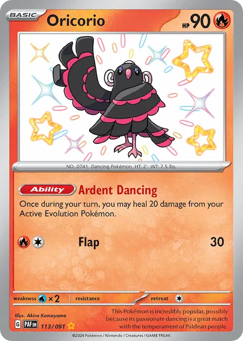 Oricorio, Paldean Fates 113/091