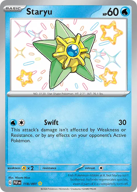 Staryu, Paldean Fates 118/091