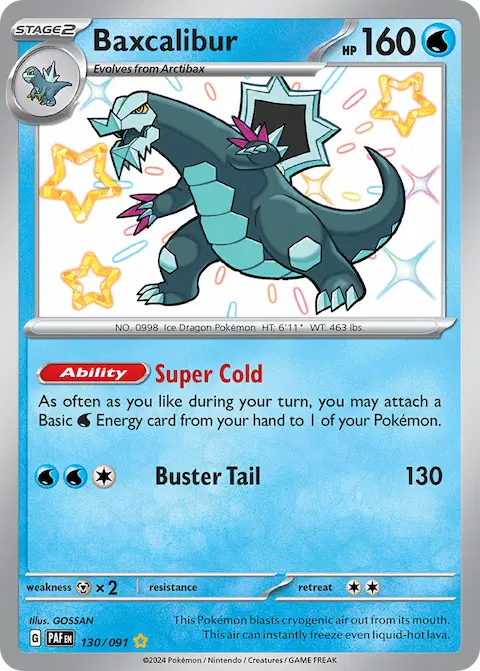 Baxcalibur, Paldean Fates 130/091