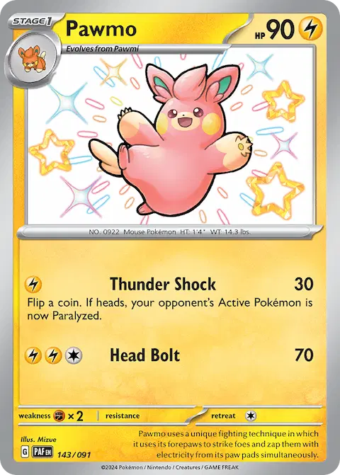 Pawmo, Paldean Fates 143/091