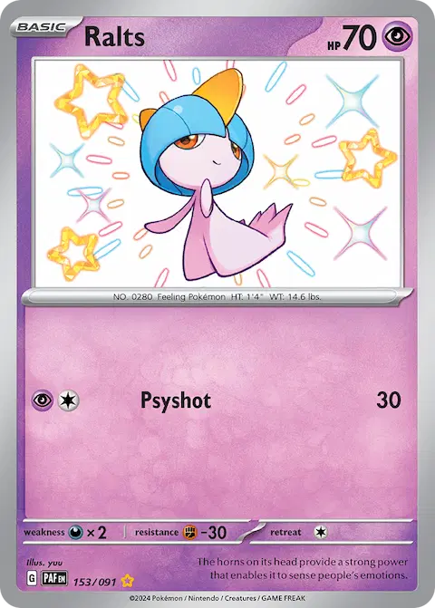 Ralts, Paldean Fates 153/091