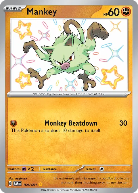 Mankey, Paldean Fates 169/091