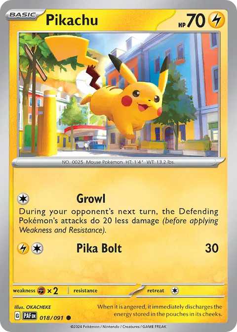 Pikachu, Paldean Fates 018/091