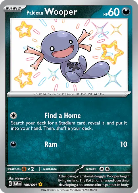 Paldean Wooper, Paldean Fates 180/091