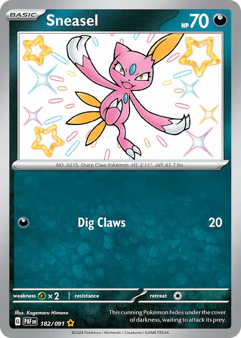Sneasel, Paldean Fates 182/091