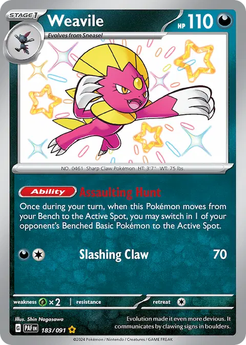 Weavile, Paldean Fates 183/091