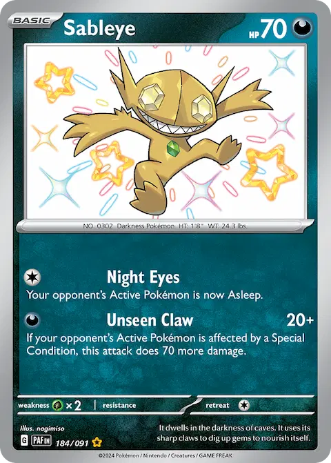 Sableye, Paldean Fates 184/091