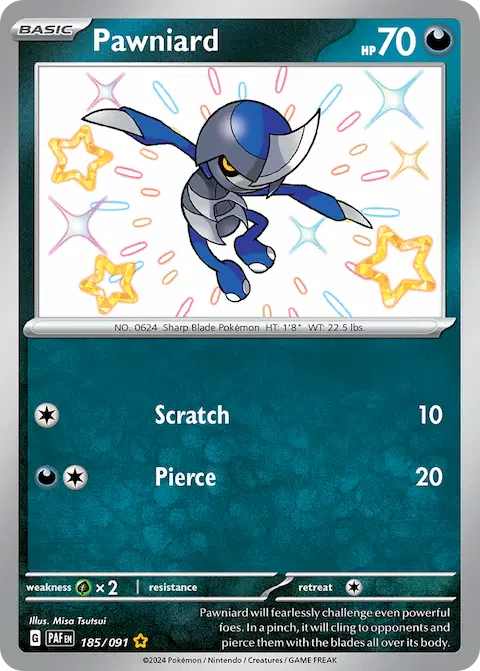Pawniard, Paldean Fates 185/091