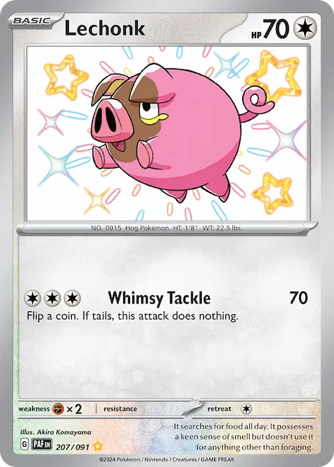 Lechonk, Paldean Fates 207/091