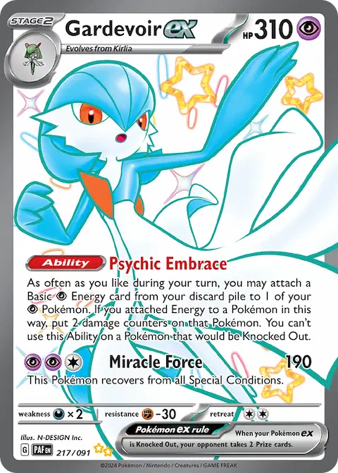 Gardevoir ex, Paldean Fates 217/091