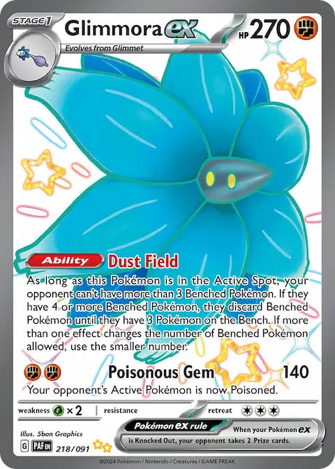 Glimmora ex, Paldean Fates 218/091