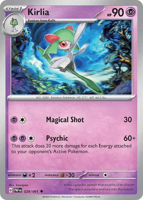 Kirlia, Paldean Fates 028/091