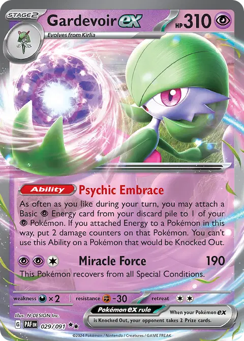 Gardevoir ex, Paldean Fates 029/091
