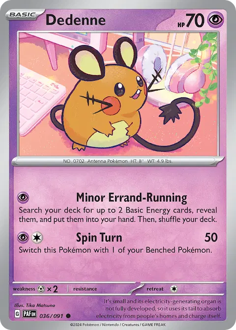 Dedenne, Paldean Fates 036/091