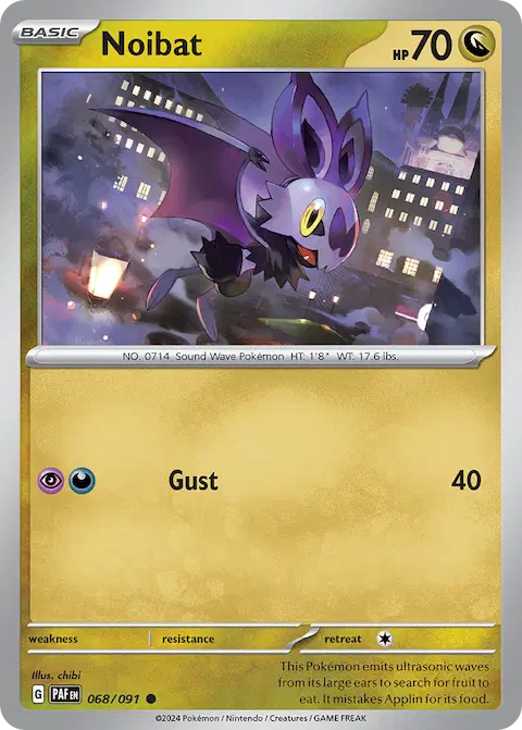 Noibat, Paldean Fates 068/091