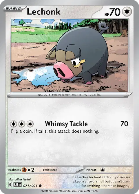 Lechonk, Paldean Fates 071/091