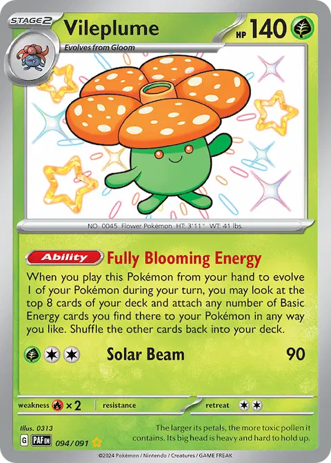 Vileplume, Paldean Fates 094/091