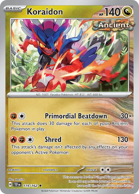 Koraidon, Temporal Forces 119/162