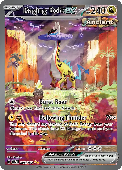 Raging Bolt ex, Temporal Forces 208/162