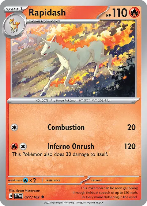 Rapidash, Temporal Forces 027/162