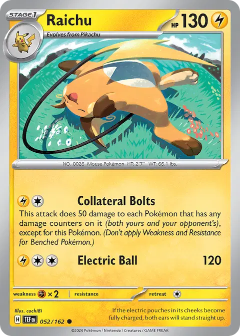 Raichu, Temporal Forces 052/162