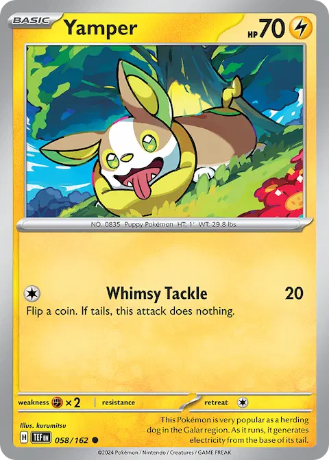 Yamper, Temporal Forces 058/162