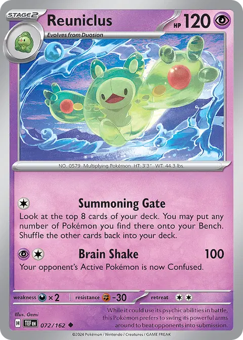 Reuniclus, Temporal Forces 072/162