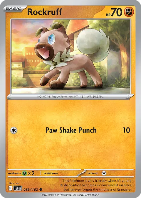 Rockruff, Temporal Forces 089/162