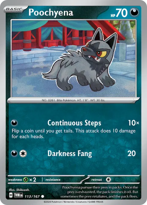 Poochyena, Twilight Masquerade 113/167