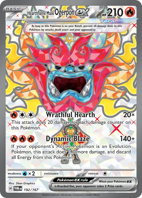Hearthflame Mask Ogerpon ex, Twilight Masquerade 192/167