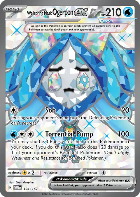 Wellspring Mask Ogerpon ex, Twilight Masquerade 194/167