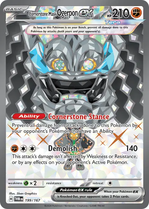 Cornerstone Mask Ogerpon ex, Twilight Masquerade 199/167