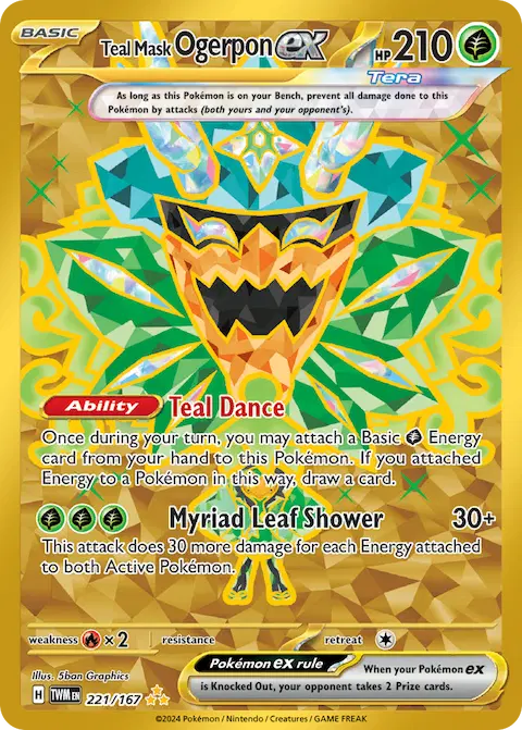 Teal Mask Ogerpon ex, Twilight Masquerade 221/167