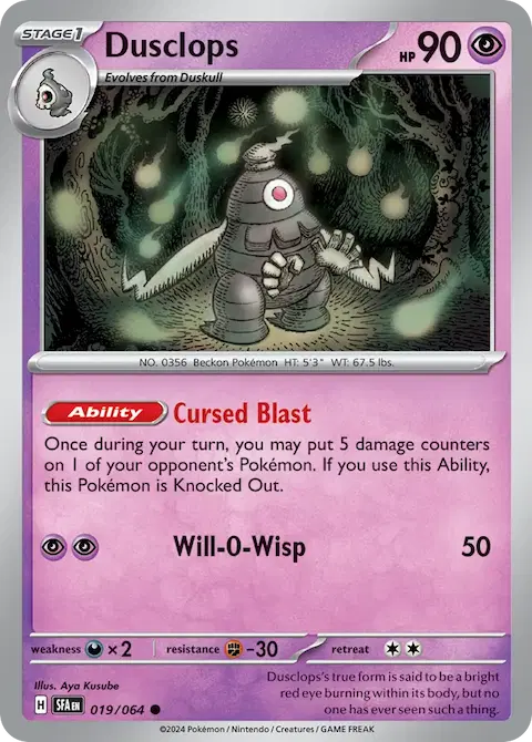 Dusclops, Shrouded Fable 019/064