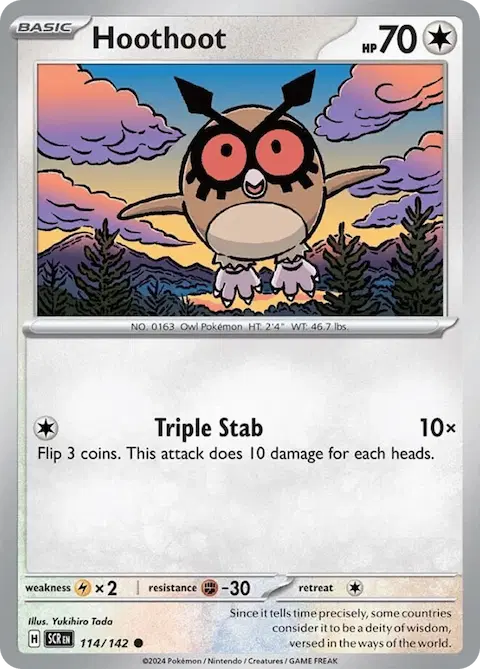 Hoothoot, Stellar Crown 114/142