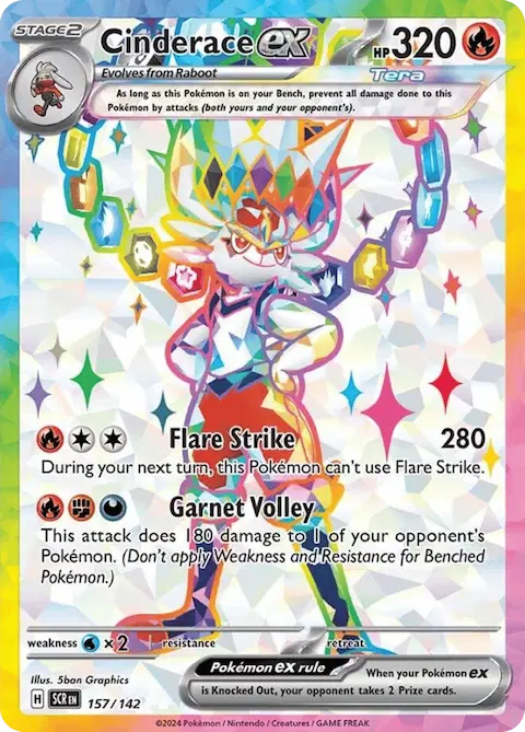 Cinderace ex, Stellar Crown 157/142