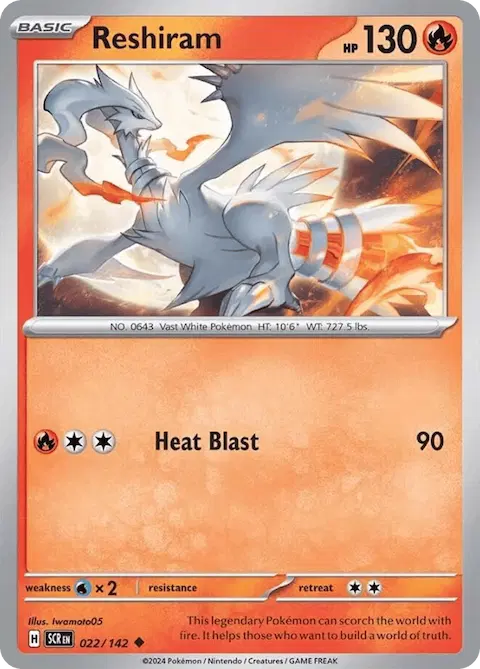 Reshiram, Stellar Crown 022/142