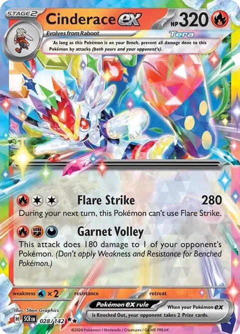 Cinderace ex, Stellar Crown 028/142