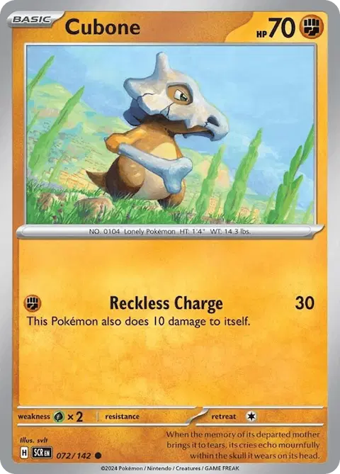 Cubone, Stellar Crown 072/142
