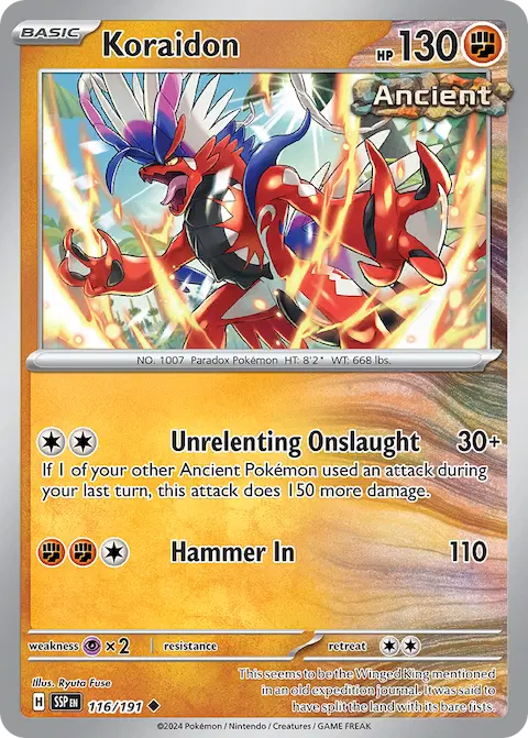 Koraidon, Surging Sparks 116/191