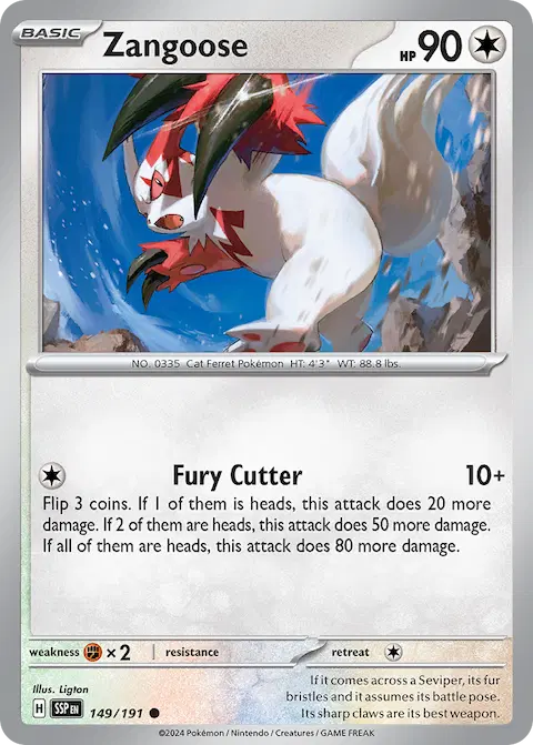 Zangoose, Surging Sparks 149/191