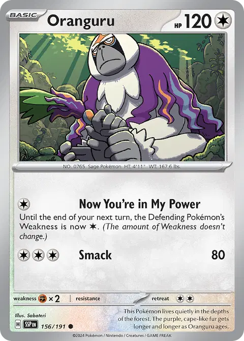Oranguru, Surging Sparks 156/191