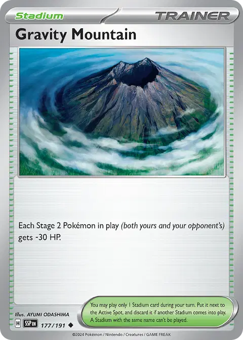 Gravity Mountain, Surging Sparks 177/191