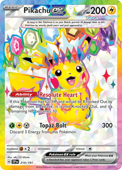 Pikachu ex, Surging Sparks 219/191