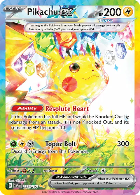 Pikachu ex, Surging Sparks 238/191